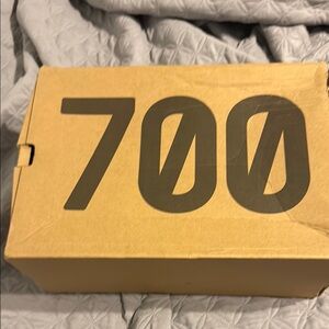 Tan Shoe Box with 700 Print